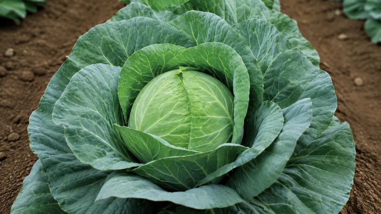 Imagen ilustrativa de repollos cultivados a campo abierto.