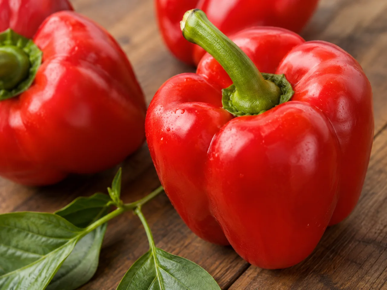 Imagen ilustrativa de pimientos rojos en cultivo.